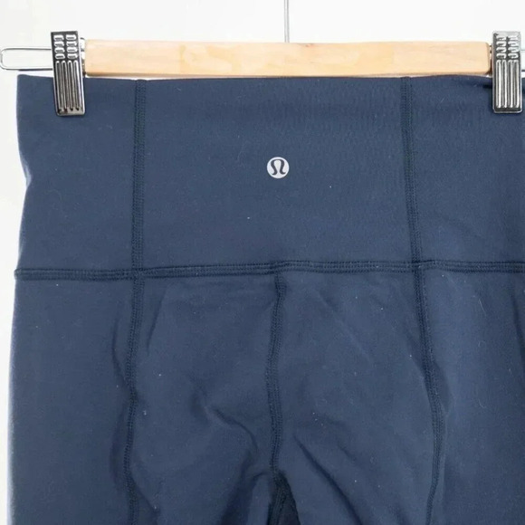 Lululemon Wunder Under Crops Navy Blue | 2 - Picture 3 of 4